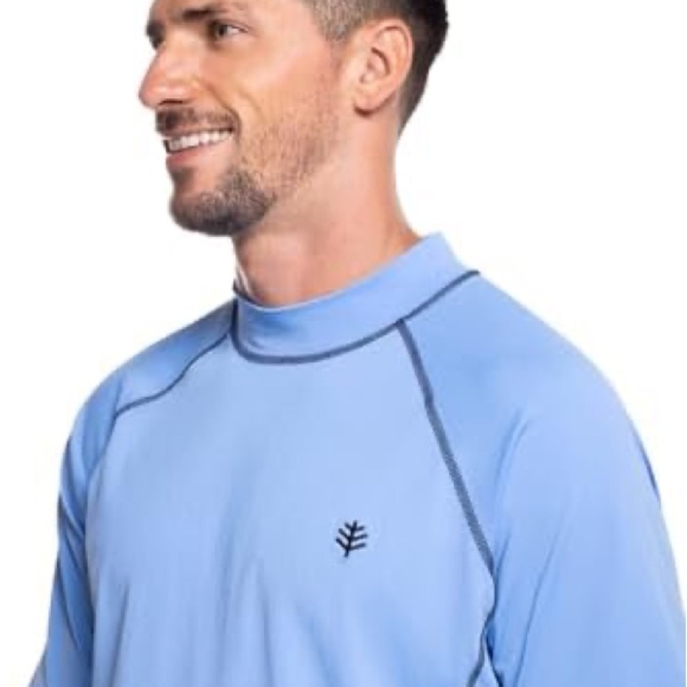 Coolibar Short Sleeve Swim Shirt UPF 50, size Large